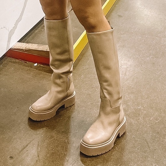 NEW $275 Sam Edelman ‘Larina’ lug sole waterproof leather boots - Picture 5 of 12